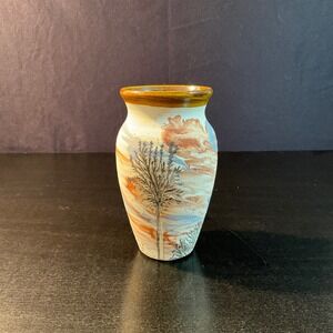 Sevierville‎ Pottery Tennessee Vase Art Pottery Landscape Decor Handmade